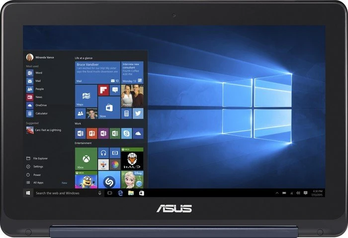 ASUS Transformer Book Flip TP200SA-FV0132T, blau, Pentium N3700, 2GB RAM, 32GB SSD, DE