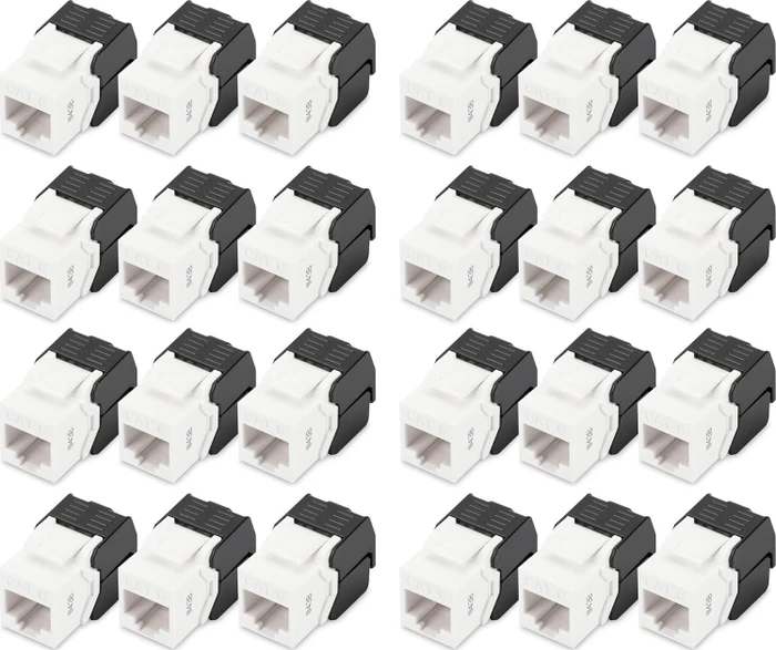 Digitus Keystone Modul RJ-45 Buchse via Verlegekabel Cat6, 24er-Pack