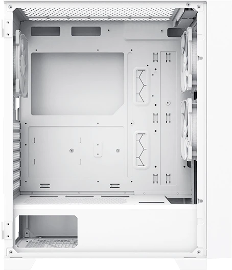 Montech Air 1000 Lite White, weiß, Glasfenster