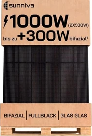 Sunniva Solarpanel, 500Wp, 2 Stück, 1kWp