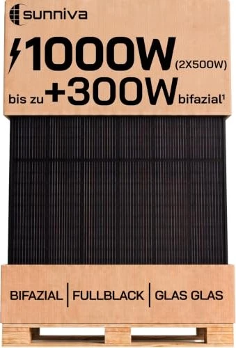 Sunniva Solarpanel, 500Wp, 2 Stück, 1kWp
