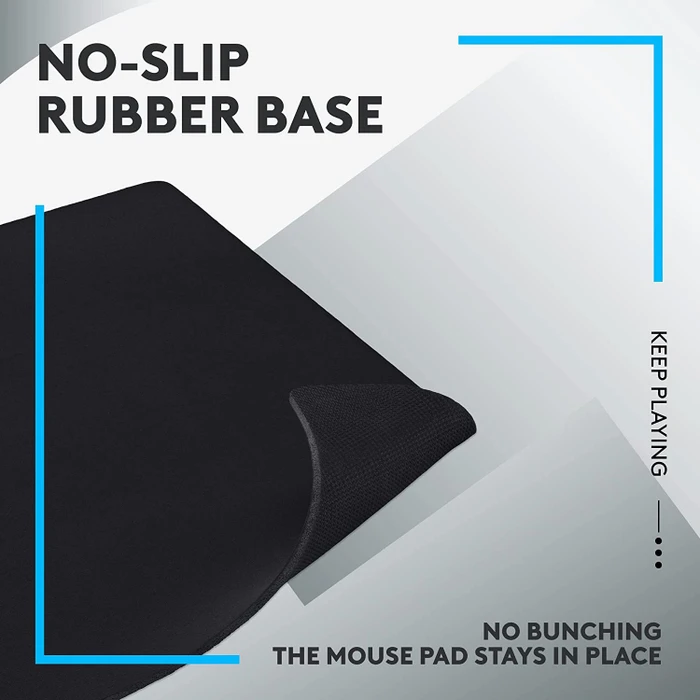 Logitech G640 Cloth Gaming Mousepad, 460x400mm, schwarz
