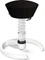 Aeris Swopper Air New Edition Bürohocker mit Gleitern, Feder Standard, Gestell Alu weiß, Bezug Mesh-Gewebe schwarz Vorschaubild