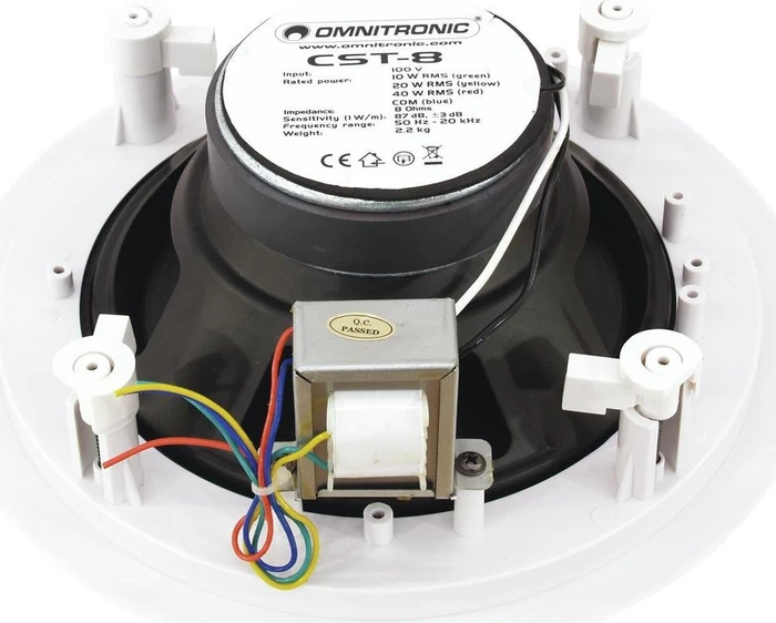 Omnitronic CST-8 weiß, Stück (80710232) – Bild 4 von 6