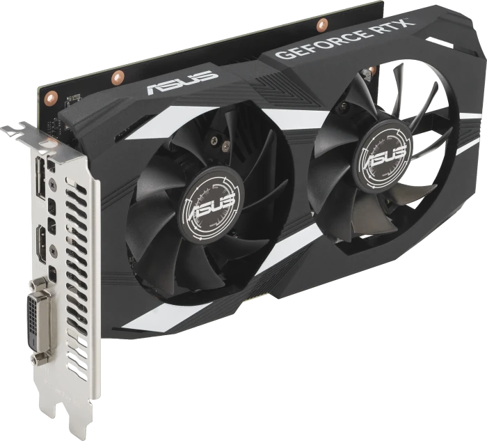 ASUS Dual GeForce RTX 3050, DUAL-RTX3050-6G, 6GB GDDR6, DVI, HDMI, DP