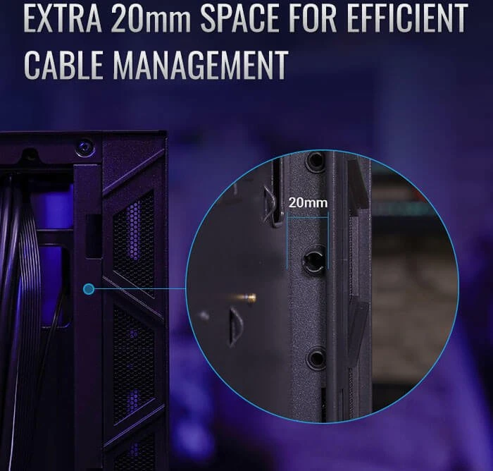 AeroCool Flo, schwarz, Glasfenster