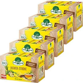 Teekanne Ingwer Zitrone Tee Beutel, 100 Stück