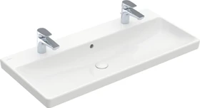 Villeroy & Boch Avento Schrankwaschbecken 1000x470x165mm, mit Überlauf, weiß alpine ceramicplus