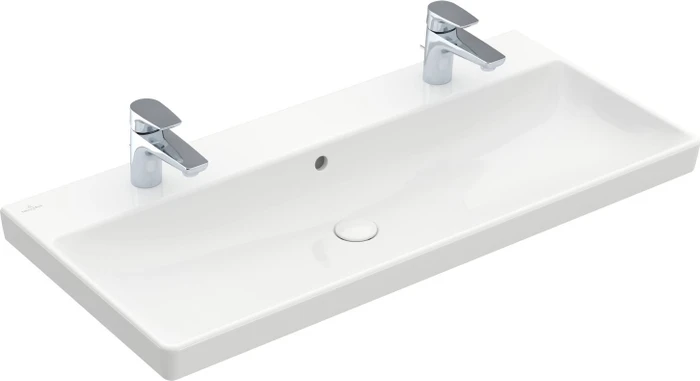 Villeroy & Boch Avento Schrankwaschbecken 1000x470x165mm, mit Überlauf, weiß alpine ceramicplus