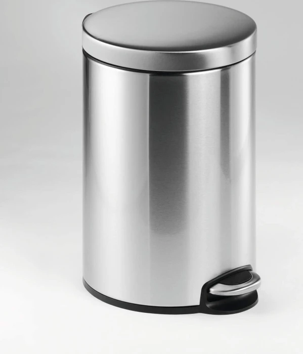 Durable Treteimer 12L rund edelstahl