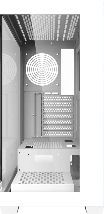 DarkFlash DS900 White, Glasfenster