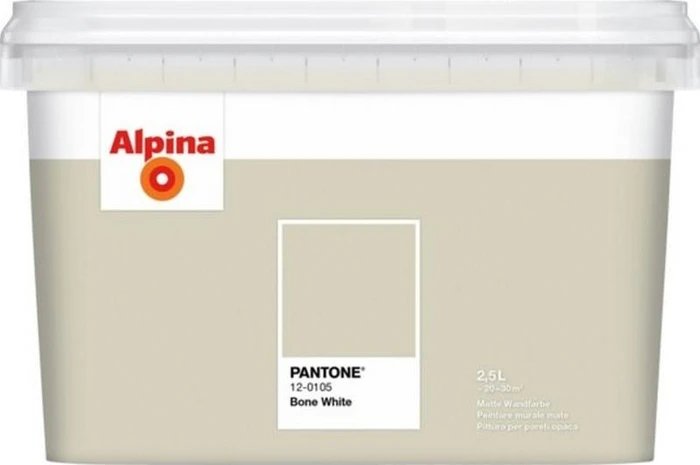 Alpina Farben Pantone Innenfarbe 12-0105 bone white, 2.5l