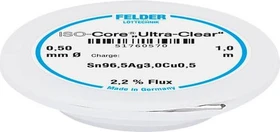 Felder ISO-Core Ultra Clear SAC305 Sn96,5Ag3Cu Lötzinn 0.5mm