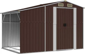 vidaXL Metall Gerätehaus 277x192.5cm braun
