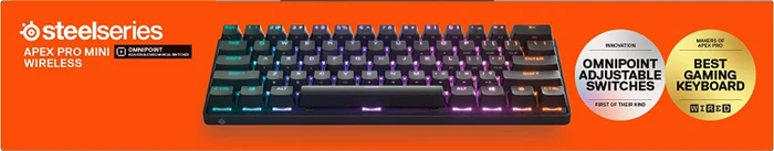 SteelSeries Apex Pro Mini Wireless, OmniPoint 2.0, USB/Bluetooth, FR