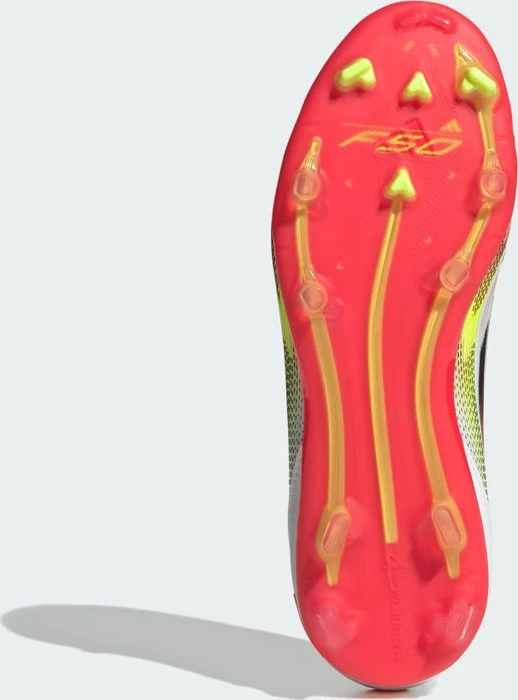 adidas F50 Elite Laceless FG cloud white/core black/solar yellow (Junior)