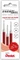 Pentel EnerGel Roller Pen LR7-BX Tintenrollermine 0.35mm (0.7mm Ball) rot, 3er-Pack Vorschaubild
