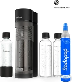 Sodapop Logan Starterset Trinkwassersprudler matt schwarz