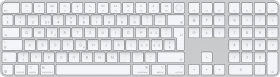 Apple Magic Keyboard mit Touch ID und Ziffernblock für Mac mit Apple Chip (USB-C), weiß/silber, USB/Bluetooth, CH (MXK73SM/A)