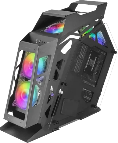 Mars Gaming MC61 Black, Glasfenster