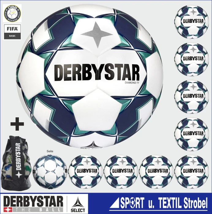 Derbystar Diamond TT Modell 2022 weiß/blau Fußball