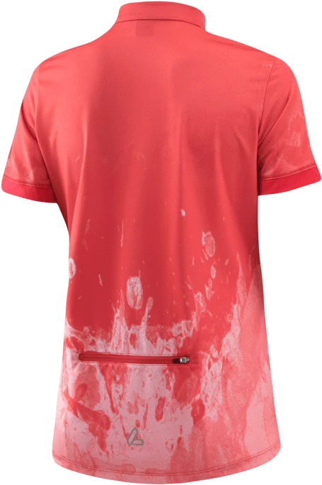Löffler Birdy Half-Zip Trikot kurzarm poppy red (Damen)
