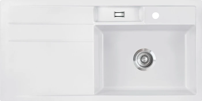 systemceram Bela 100 F Einbau Becken rechts satin