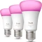 Philips HUE White and Color Ambiance Smart LED A60 E27 810 6W, 3 Stück Vorschaubild