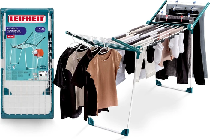 Leifheit Pegasus RockSolid Wäscheständer, 21m