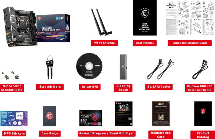 MSI MPG B560I Gaming Edge WIFI (Intel 1200)