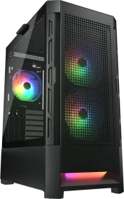 Cougar Duoface RGB, schwarz, Glasfenster