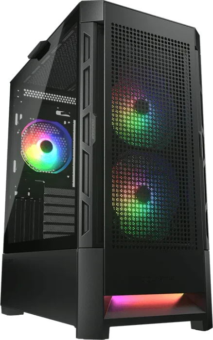 Cougar Duoface RGB, schwarz, Glasfenster