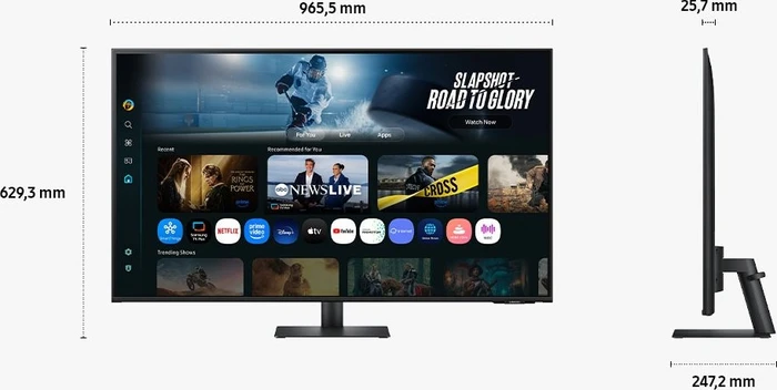 Samsung Smart Monitor M7 M70F, schwarz, 43"