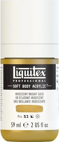 Liquitex Professional Soft Body Acrylic iridescent bright gold, 59ml