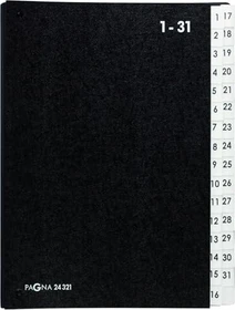 Pagna Classic Pultordner, 32 Fächer, A4, schwarz