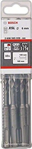 Bosch Professional SDS-plus-7 Hammerbohrer, 6x100x165mm, 10 Stück