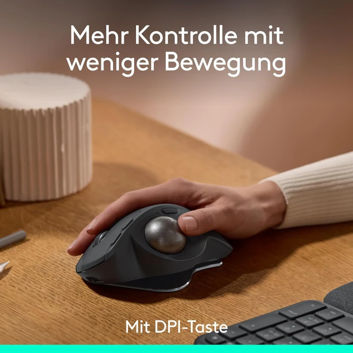 Logitech MX Ergo S Advanced Wireless Trackball, schwarz, Logi Bolt, Bluetooth