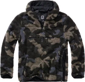 Brandit Teddyfleece Worker Hoodie darkcamo (Herren)