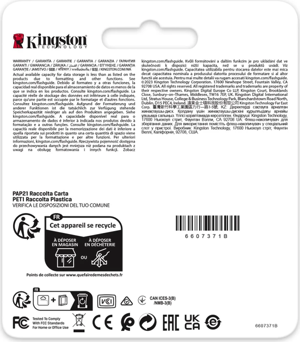 Kingston INDUSTRIAL R100/W80 8GB, UHS-I U3, A1, Class 10