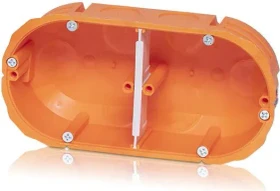 f-tronic HW Gerätedose massiv 2-fach