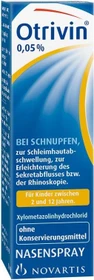 Otrivin 0.05% Nasenspray für Kinder ohne Konservierungsmittel, 10ml