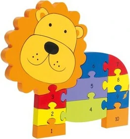 Nici Orange Tree Toys Zahlenpuzzle Löwe