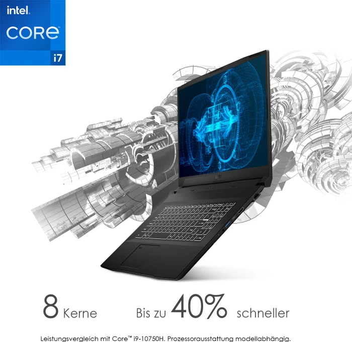 MSI WF76 11UJ-243 Mobile Workstation WF76 11UJ-243, Core Black, Core i7-11800H, 32GB RAM, 1TB SSD, RTX A2000, DE
