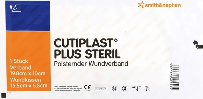 Cutiplast Plus Steril, 10 x 19.8cm, 5 Stück