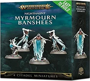 Games Workshop Warhammer Age of Sigmar - Nighthaunt - Easy to Build Myrmourn Banshees