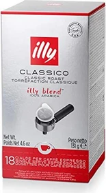 illy Espresso Single Servings Normale Röstung Kaffeepads,    18 Stück