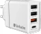 Verbatim 30W USB-Wandladegerät mit 4 Anschlüssen weiß Vorschaubild