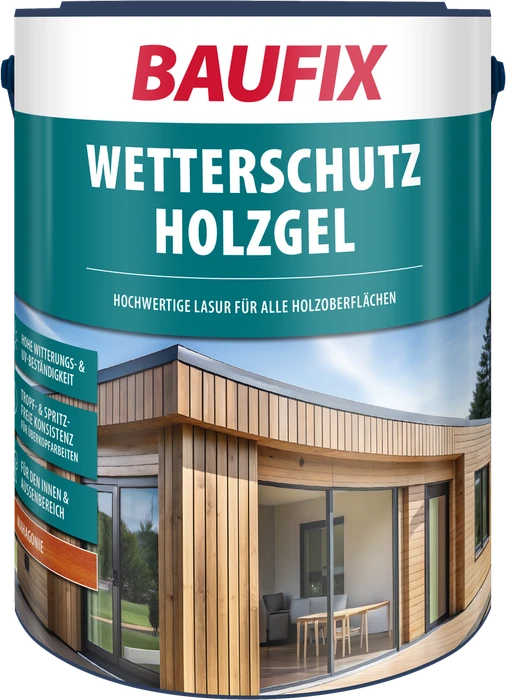 Baufix Wetterschutz Holzgel mahagoni, 5l