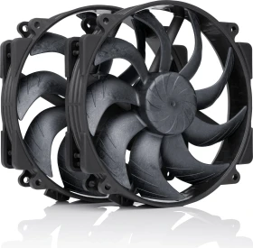 Noctua NF-A14x25r G2 PWM Sx2-PP chromax.black, 140mm, 2er-Pack