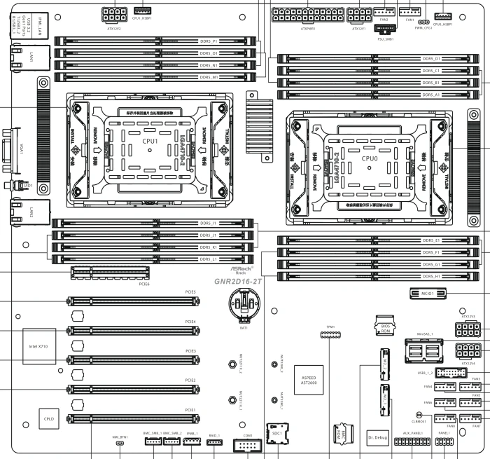 ASRock Rack GNR2D16-2T (2x Intel 4710)